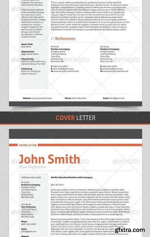 Graphicriver Professional Resume/CV 1820628