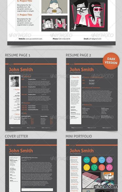 Graphicriver Professional Resume/CV 1820628