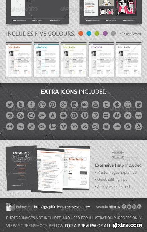 Graphicriver Professional Resume/CV 1820628