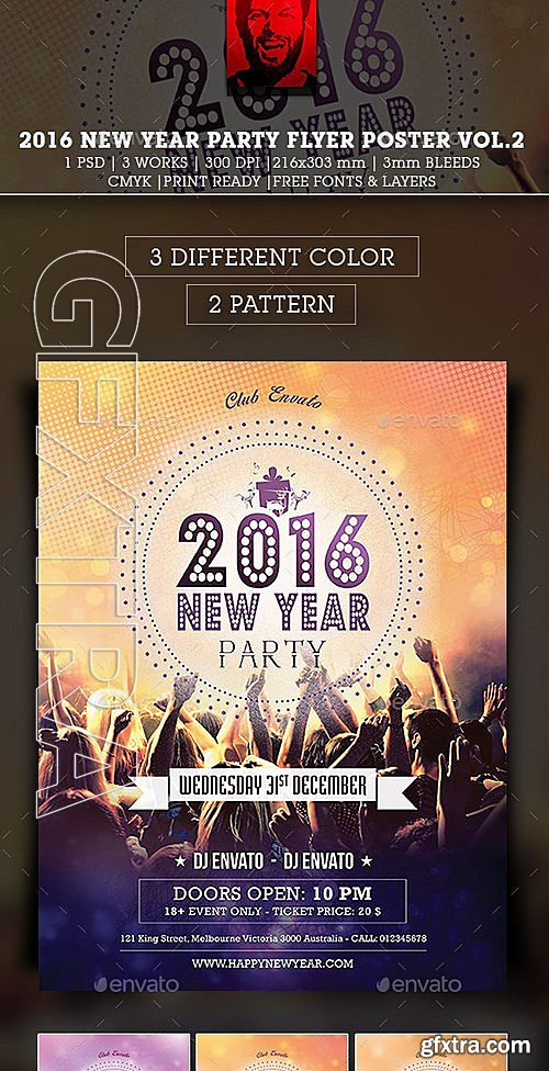 GraphicRiver - 2016 New Year Party Flyer Poster vol2 13134422