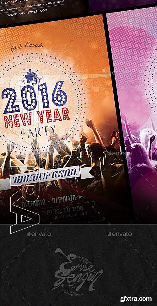 GraphicRiver - 2016 New Year Party Flyer Poster vol2 13134422