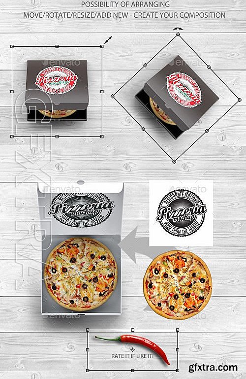 GraphicRiver - Pizzeria Branding Identity Mock-up 13226785