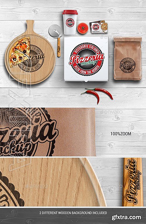 GraphicRiver - Pizzeria Branding Identity Mock-up 13226785