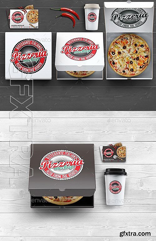 GraphicRiver - Pizzeria Branding Identity Mock-up 13226785