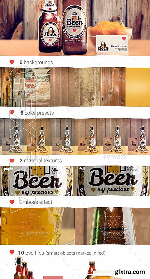 GraphicRiver - Beer Package & Branding Mock-up - Retro Edition 13220756