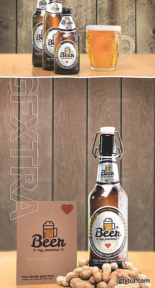 GraphicRiver - Beer Package & Branding Mock-up - Retro Edition 13220756