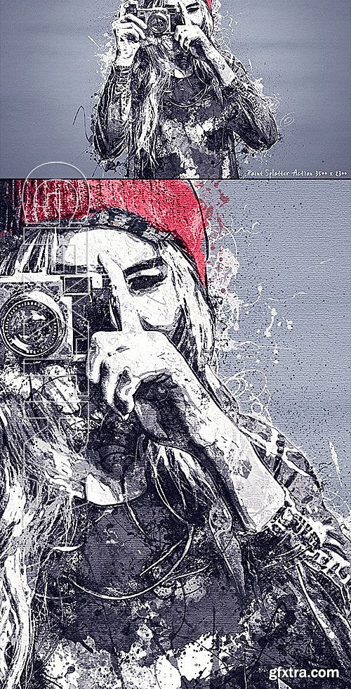 GraphicRiver - Paint Splatter - Photoshop Actions 13220611