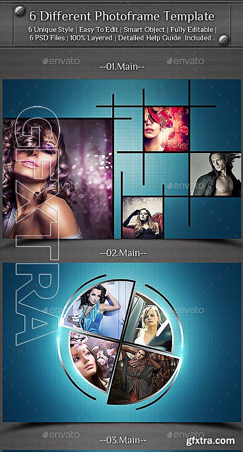 GraphicRiver - 6 Different Photo Frame Template 13227037