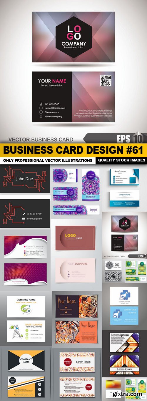 Business Card Design #61 - 16 Vector