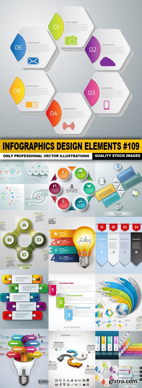 Infographics Design Elements #109 - 15 Vector