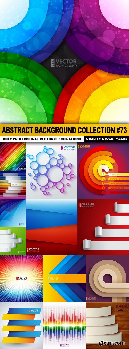 Abstract Background Collection #73 - 15 Vector