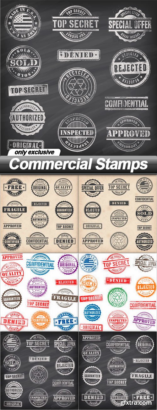 Commercial Stamps - 6 EPS