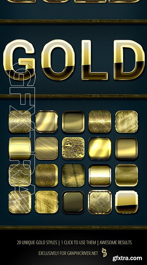 GraphicRiver - 20 Gold Styles - Ultimate Collection 13245869