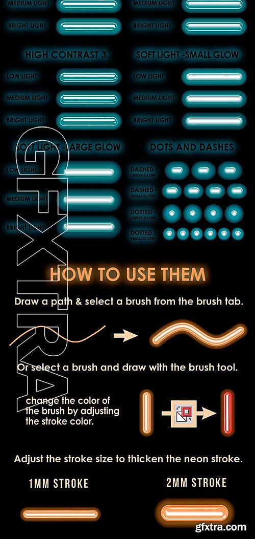 GraphicRiver - Neon Brushes 13195623