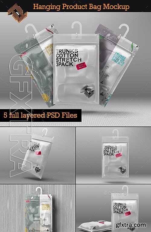 GraphicRiver - Hanging Storage Product Bag Pouch Mockup 13237029