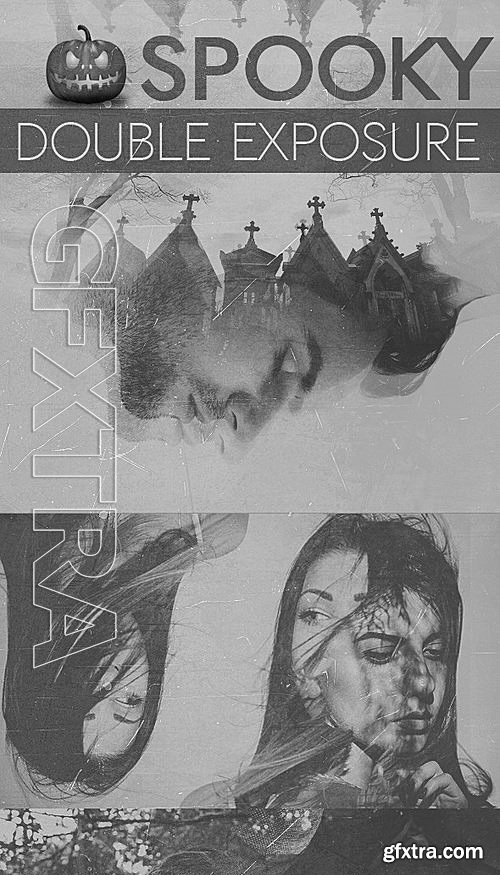 GraphicRiver - Spooky Double Exposure Photoshop Action 13249467