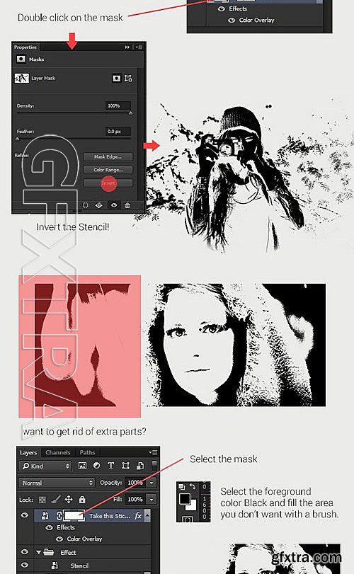 GraphicRiver - Pure Stencil Art Actions V4 Sticker Generator 13233740