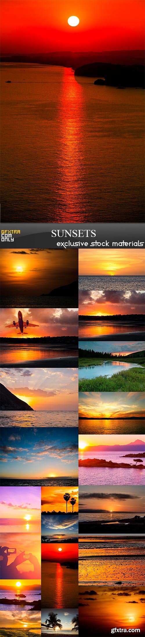 Sunsets, 20 x UHQ JPEG