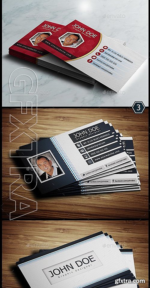 GraphicRiver - 3 Corporate Business Card - Bundle 13117757