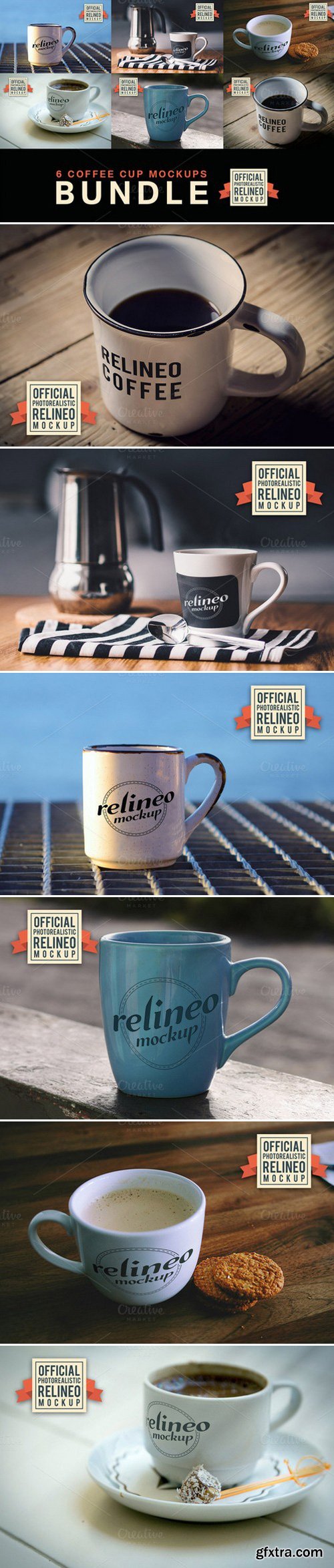 CM - 6 Coffee Cup Mockups 399160