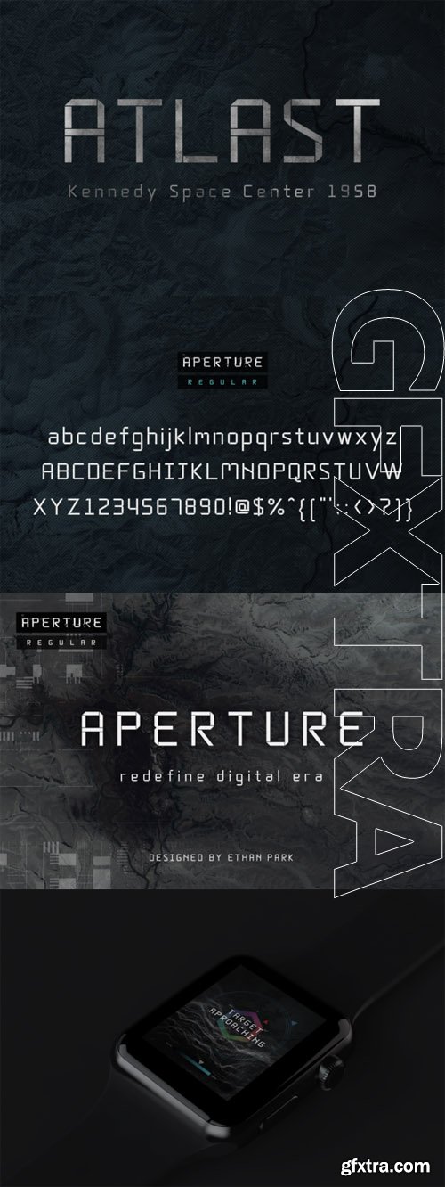 APERTURE-Basic Font