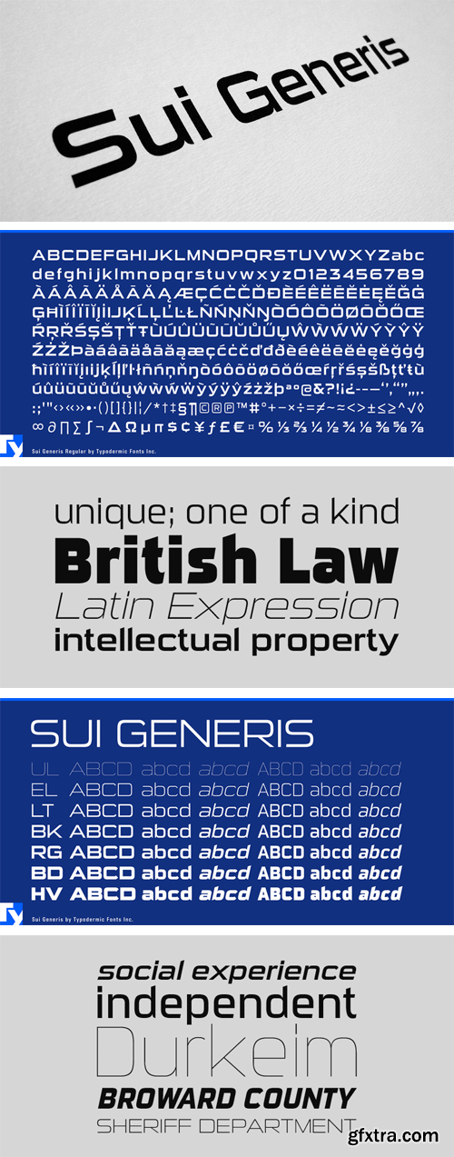 Sui Generis Font Family