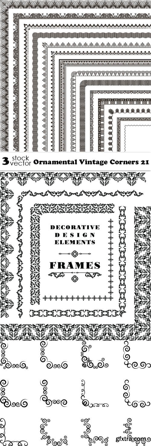 Vectors - Ornamental Vintage Corners 21