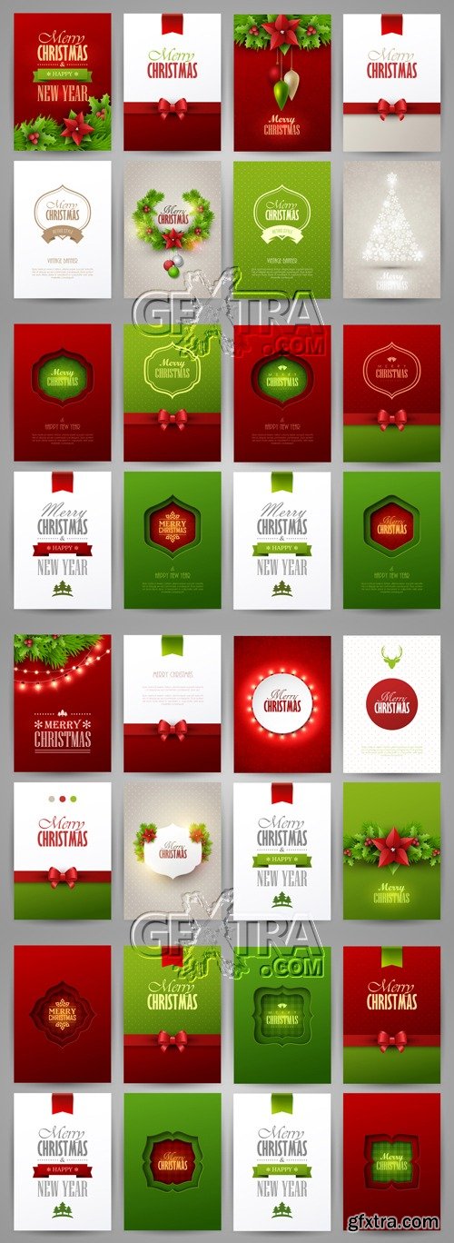 Christmas Brochure Templates Vector