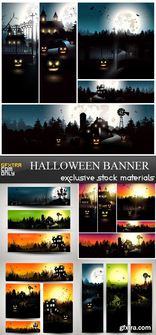 Halloween Banner - 5xEPS