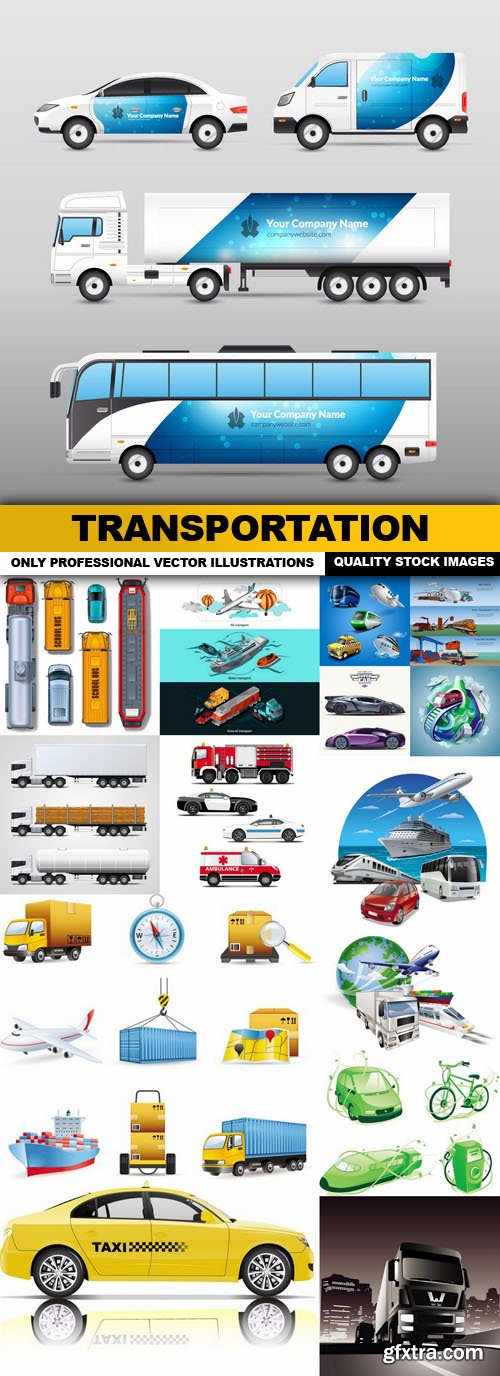 Transportation - 15 Vector