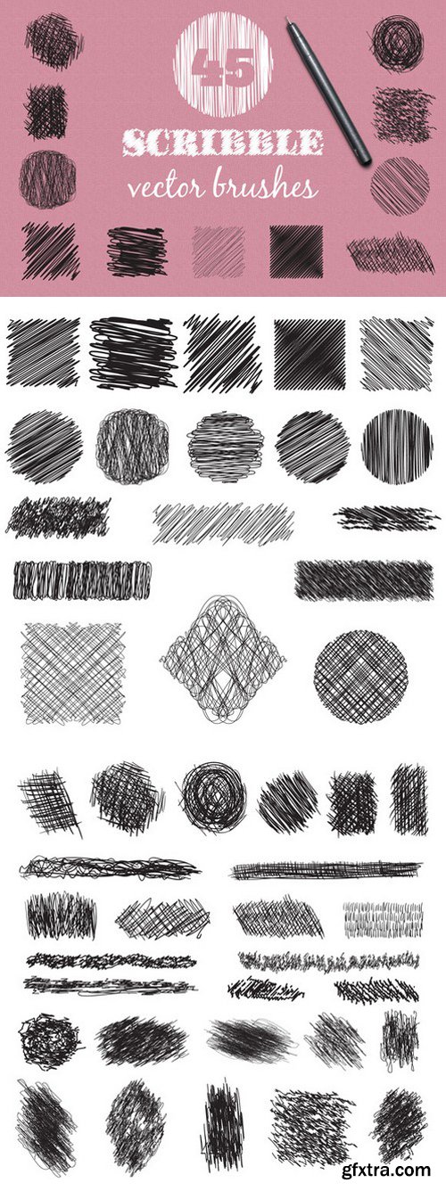 CM - Vector scribble brushes set 399320