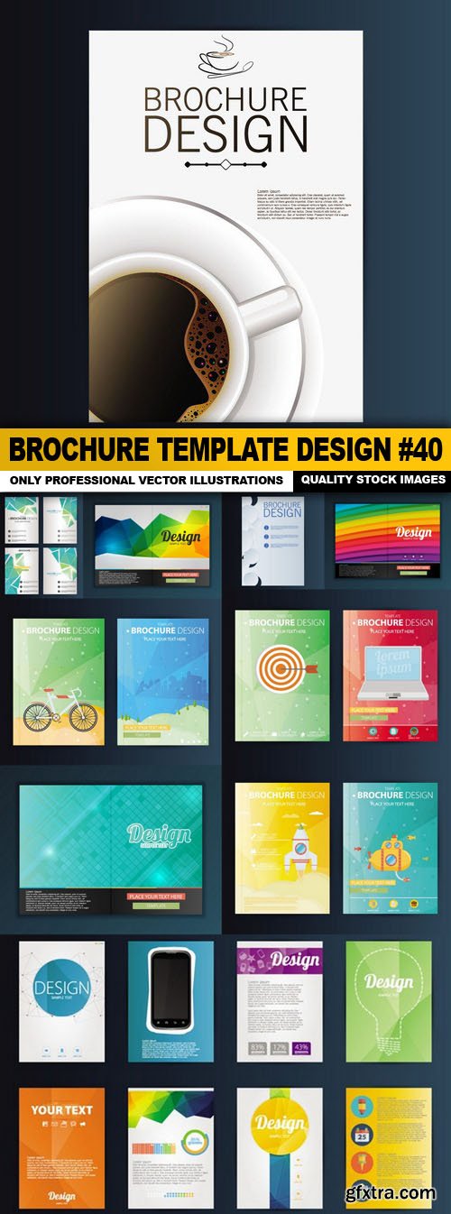 Brochure Template Design #40 - 10 Vector