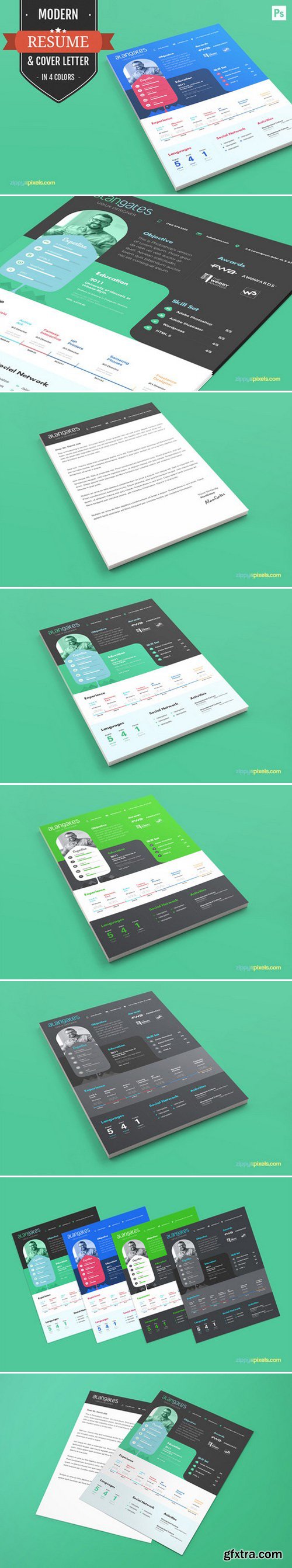 CM - CV/Resume & Cover Letter Template 395445