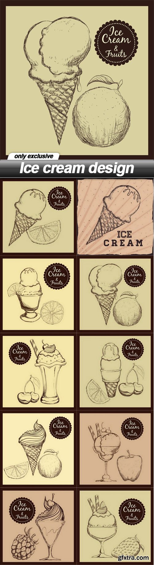 Ice cream design - 10 EPS