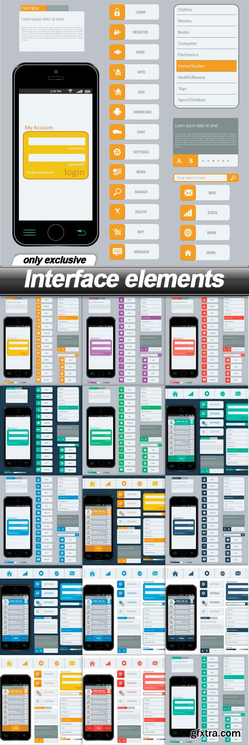 Interface elements - 15 EPS