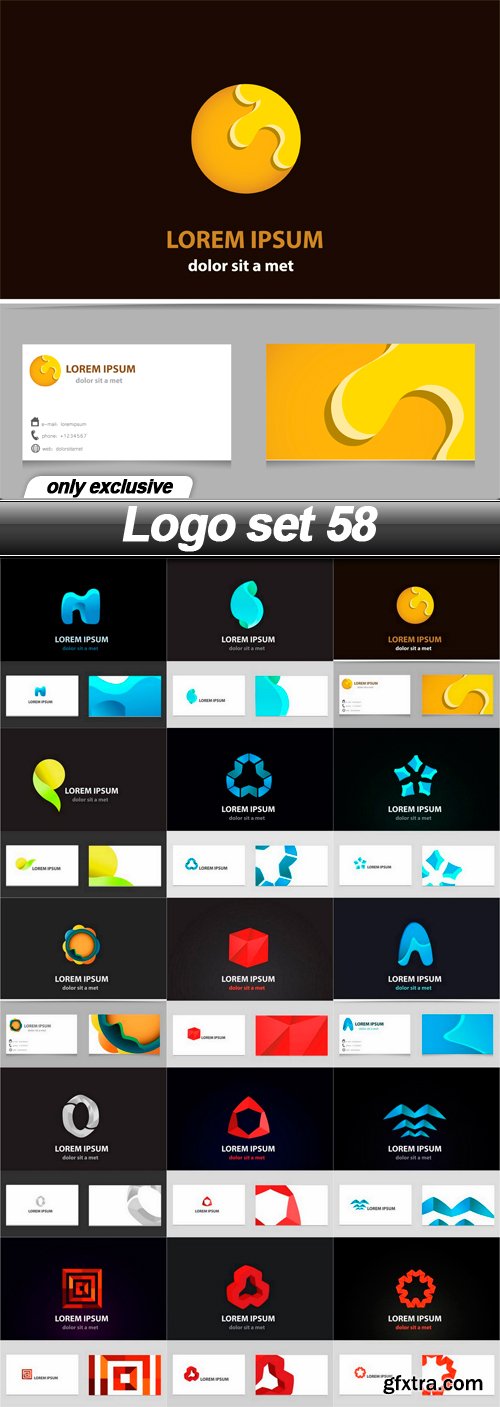 Logo set 58 - 15 EPS