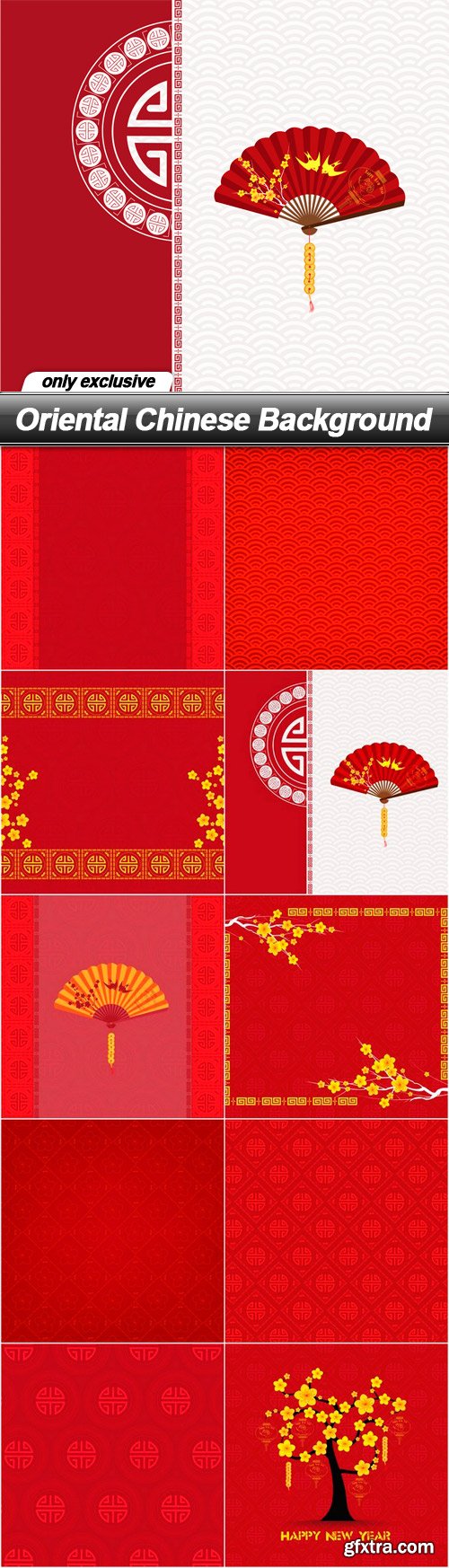 Oriental Chinese Background - 10 EPS