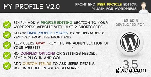 CodeCanyon - My Profile v2.5 - Profile Editing WordPress Plugin - 3882354