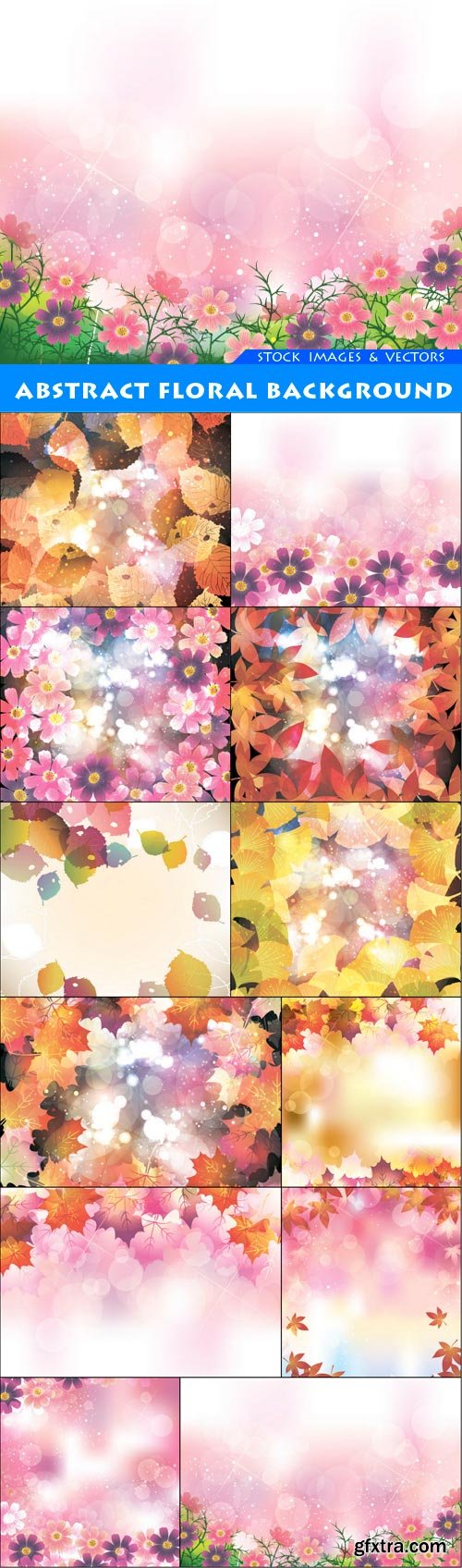 Abstract floral background 12X EPS