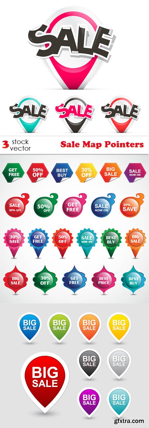 Vectors - Sale Map Pointers