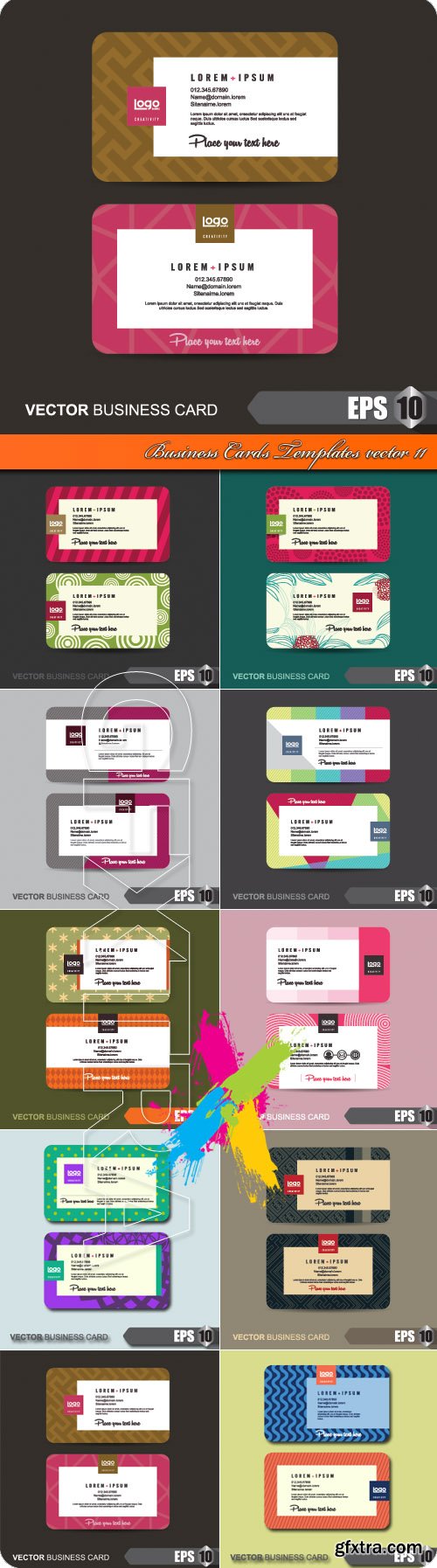 Business Cards Templates vector 11