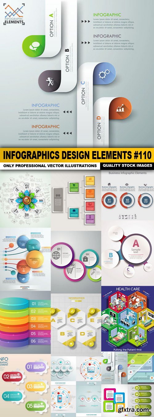 Infographics Design Elements #110 - 15 Vector