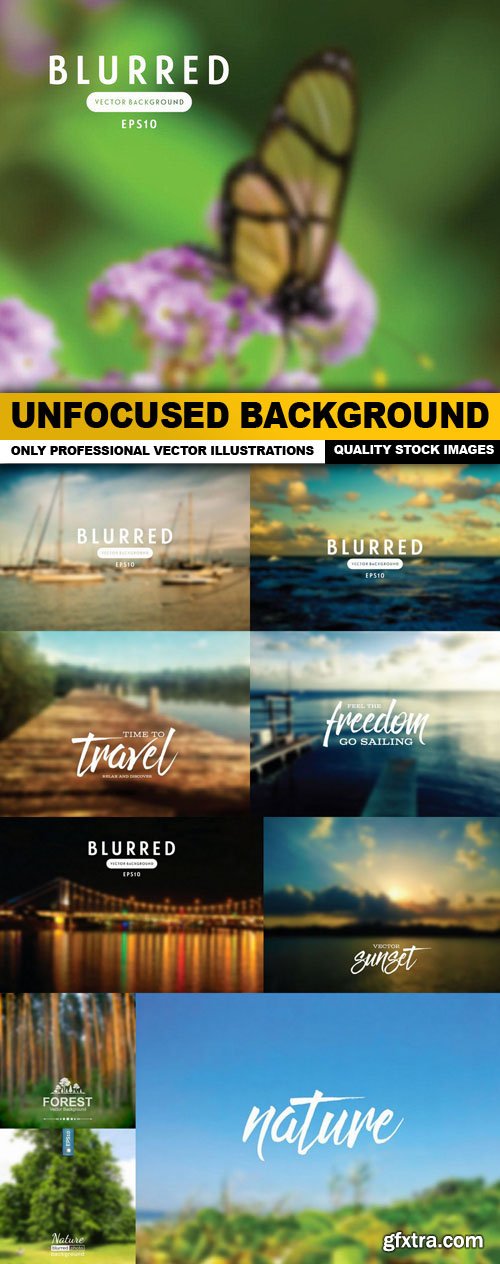 Unfocused Background - 10 Vector