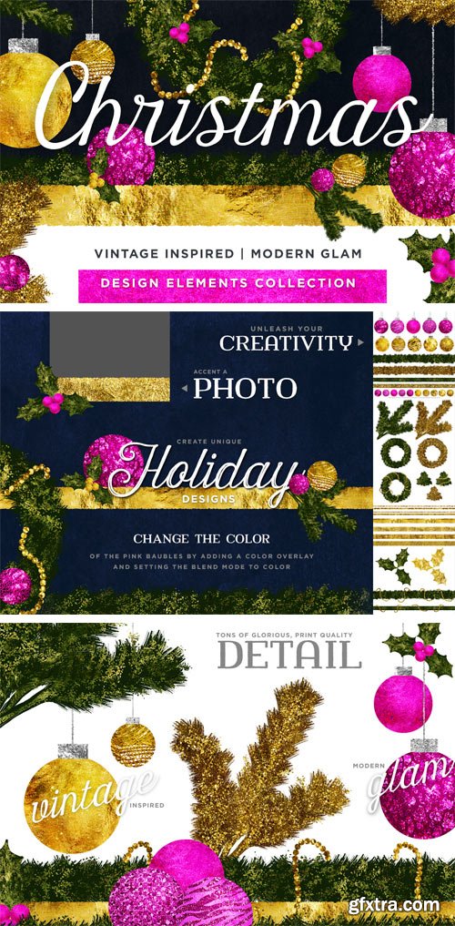 CM 105135 - Hand Drawn Christmas: Vintage + Glam