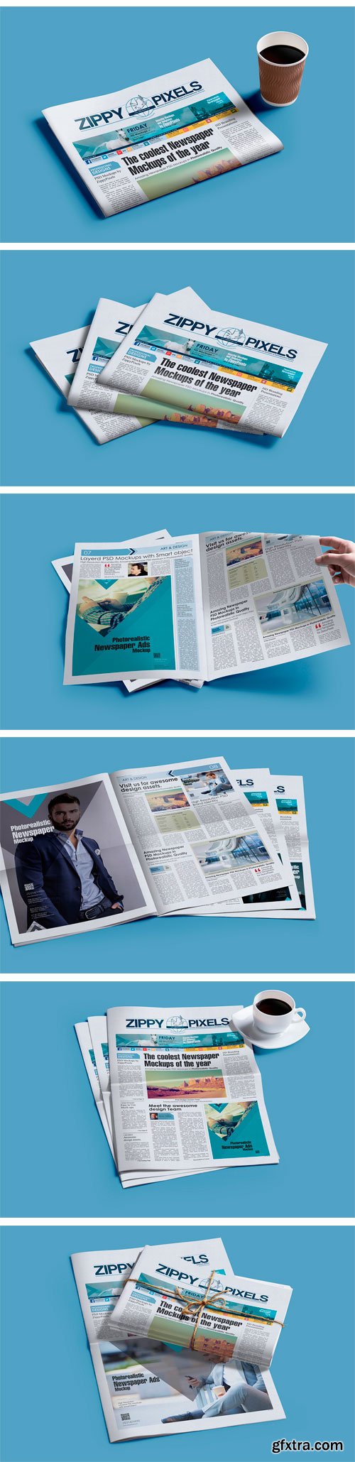 CM 351779 - Newspaper Mockup PSDs Vol. 3