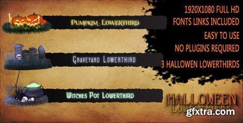 Videohive Halloween Lower Thirds 5883473