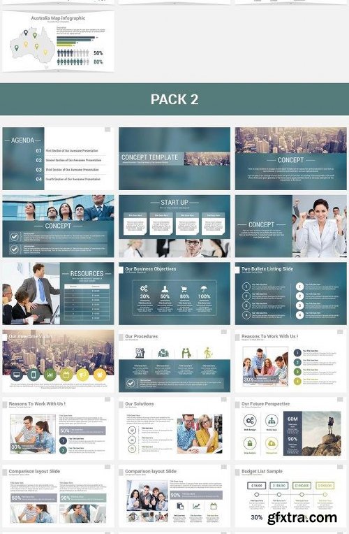 Graphicriver 3 in 1 Bear PowerPoint Template Bundle 13028387