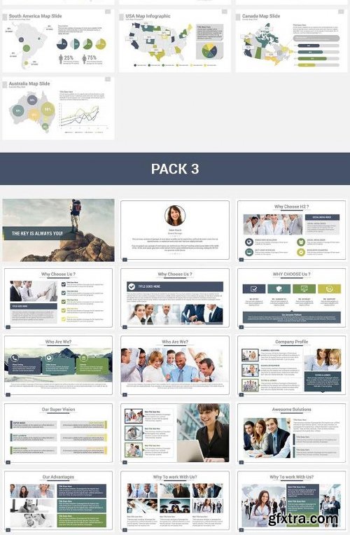 Graphicriver 3 in 1 Bear PowerPoint Template Bundle 13028387