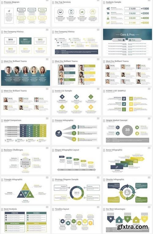 Graphicriver 3 in 1 Bear PowerPoint Template Bundle 13028387