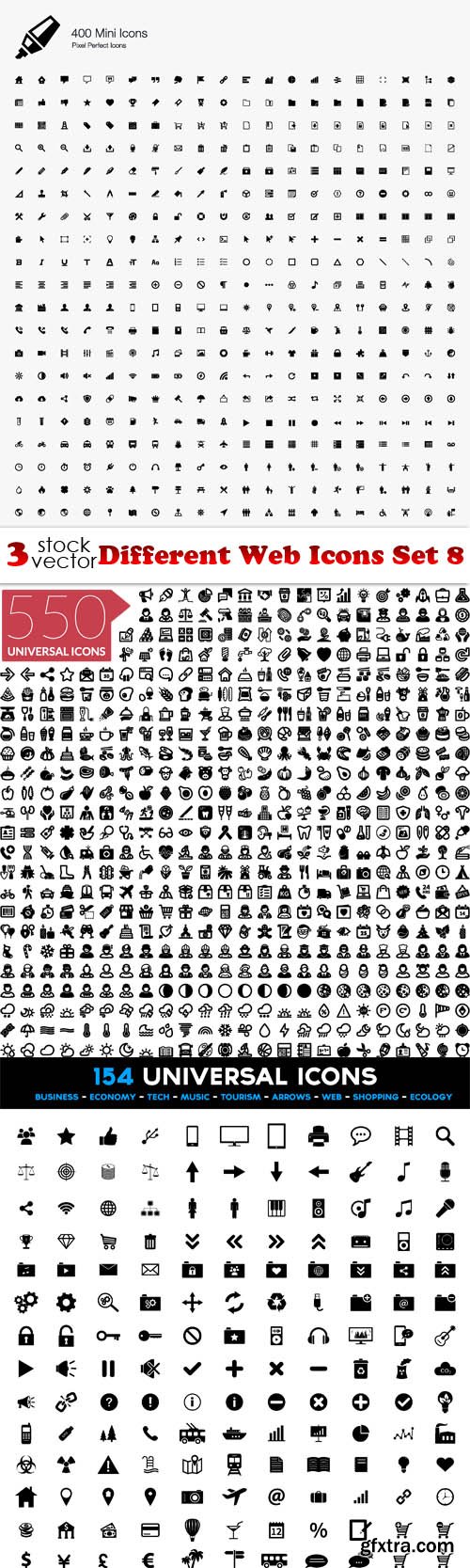 Vectors - Different Web Icons Set 8